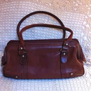 Christina Rirenze brown leather medium satchel bag purse